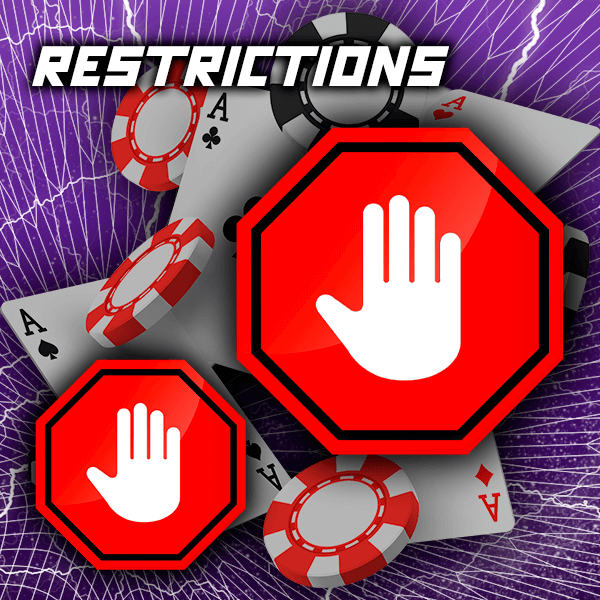 Restrictions at our online casino